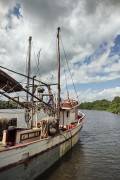 Fishing boat on the Peria River - Humberto de Campos city - Maranhao state (MA) - Brazil