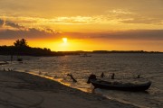 View of sunset on Atins beach near to Lencois Maranhenses National Park  - Barreirinhas city - Maranhao state (MA) - Brazil
