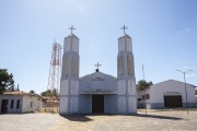 facade of Church of Our Lady of the Conception - Cajueiro da Praia city - Piaui state (PI) - Brazil