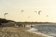 Practitioners of kitesurf  - Cajueiro da Praia city - Piaui state (PI) - Brazil