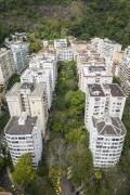 Picture taken with drone of tree-lined street and residential buildings - Rio de Janeiro city - Rio de Janeiro state (RJ) - Brazil