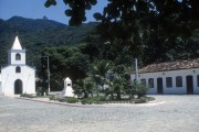 Saint Sebastian Church (1863) - Vila do Abraao (Abraao Village) - 80s - Angra dos Reis city - Rio de Janeiro state (RJ) - Brazil