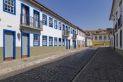 Colonial houses on Monsenhor Gustavo Street - Sao Joao del Rei city - Minas Gerais state (MG) - Brazil
