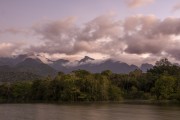 General view of lake at sunset - Guapiacu Ecological Reserve - Cachoeiras de Macacu city - Rio de Janeiro state (RJ) - Brazil