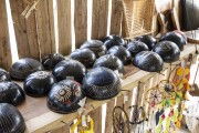 Local indigenous handicrafts for sale in small riverine community - Anavilhanas National Park - Manaus city - Amazonas state (AM) - Brazil