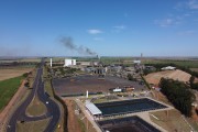 Picture taken with drone of the Citrosuco - orange juice production industry - Catanduva city - Sao Paulo state (SP) - Brazil