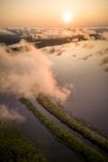 Picture taken with drone of the Amazon rainforest under clouds - Anavilhanas National Park  - Manaus city - Amazonas state (AM) - Brazil