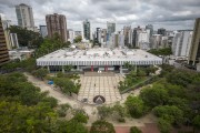 Picture taken with drone of the Building of the Legislative Assembly of Minas Gerais (Palace of Inconfidence) - Belo Horizonte city - Minas Gerais state (MG) - Brazil