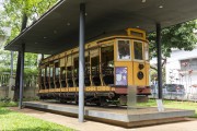 Electric tram from the collection of Abilio Barreto Historical Museum (MHAB) - Belo Horizonte city - Minas Gerais state (MG) - Brazil