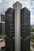 Picture taken with drone of the Brazilian Central Bank building in Belo Horizonte - Belo Horizonte city - Minas Gerais state (MG) - Brazil