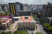 Picture taken with drone of the Minas Gerais Vale Memorial and MM Gerdau - Museum of Mines and Metal - integrates the Circuit Cultural Liberdade Square - Belo Horizonte city - Minas Gerais state (MG) - Brazil