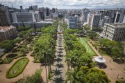 Picture taken with drone of the Liberdade Square (Liberty Square) - integrates the Circuit Cultural Liberdade Square - Belo Horizonte city - Minas Gerais state (MG) - Brazil