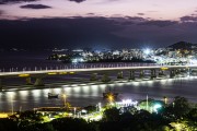 View of the Pedro Ivo Campos Bridge during the sunset  - Florianopolis city - Santa Catarina state (SC) - Brazil