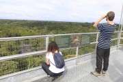 Tourists in the observation tower of the Amazon Museum (MUSA) - Manaus city - Amazonas state (AM) - Brazil