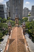 Picture taken with drone of the Sao Jose Church (1902) - Saint Joseph Church - Belo Horizonte city - Minas Gerais state (MG) - Brazil