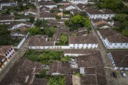 Picture taken with drone of historic houses - Paraty historic center  - Paraty city - Rio de Janeiro state (RJ) - Brazil