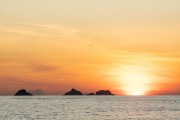 Sunset seen from Arpoador with the Tijucas Islands in the background - Rio de Janeiro city - Rio de Janeiro state (RJ) - Brazil