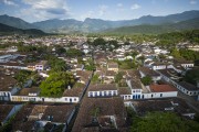 Picture taken with drone of historic houses - Paraty historic center - Paraty city - Rio de Janeiro state (RJ) - Brazil