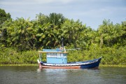 Fishing boat on the Preguiças River - Barreirinhas city - Maranhao state (MA) - Brazil