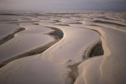Picture taken with drone of Lagoons and dunes - Lencois Maranhenses National Park - Barreirinhas city - Maranhao state (MA) - Brazil