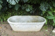 Old bathtub in the garden of the Museu do Açude (Açude Museum) - Rio de Janeiro city - Rio de Janeiro state (RJ) - Brazil
