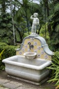 Fountain in the garden of the Museu do Açude (Açude Museum) decorated with tiles - Rio de Janeiro city - Rio de Janeiro state (RJ) - Brazil