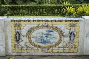 Garden of the Museu do Açude (Açude Museum) decorated with tiles - Rio de Janeiro city - Rio de Janeiro state (RJ) - Brazil