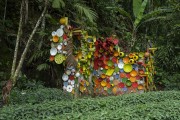 Modern art installation in the garden of the Museu do Açude (Açude Museum) - Rio de Janeiro city - Rio de Janeiro state (RJ) - Brazil