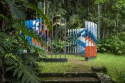 Modern art installation in the garden of the Museu do Açude (Açude Museum) - Rio de Janeiro city - Rio de Janeiro state (RJ) - Brazil