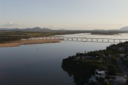 View of the Macuxis Bridge over the Branco River, also known as the Macuxi Bridge - Boa Vista city - Roraima state (RR) - Brazil