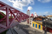 Bridge over the Espaço Rogaciano Leite Filho at the Dragao do Mar Art and Culture Center - Fortaleza city - Ceara state (CE) - Brazil
