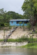House with stairs in a floodplain in the Amazon rainforest - Manaus city - Amazonas state (AM) - Brazil