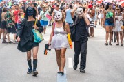 Revelers during Cordao da Bola Preta carnival street troup parade  - Rio de Janeiro city - Rio de Janeiro state (RJ) - Brazil