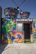 Colorful graffiti on the wall of a house - Rocinha Slum  - Rio de Janeiro city - Rio de Janeiro state (RJ) - Brazil
