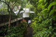 Garden and stream - Moreira Salles Institute - Rio de Janeiro city - Rio de Janeiro state (RJ) - Brazil