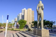 Statue of Iracema at Mucuripe Beach - work of sculptor Jose Corbiniano Lins - Fortaleza city - Ceara state (CE) - Brazil
