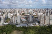 Picture taken with drone of the Aldeota neighborhood in the vicinity of the Coco State Park - Fortaleza city - Ceara state (CE) - Brazil