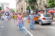 Costumed couple - Cordao da Bola Preta carnival street troup parade - Rio de Janeiro city - Rio de Janeiro state (RJ) - Brazil