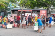 Beverage street vendors - during Areia carnival street troup parade  - Rio de Janeiro city - Rio de Janeiro state (RJ) - Brazil