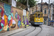 Santa Teresa Tram near to Largo dos Guimaraes Square  - Rio de Janeiro city - Rio de Janeiro state (RJ) - Brazil