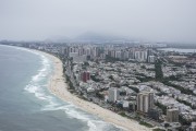 Aerial view of of buildings on the edge of Barra da Tijuca Beach - Rio de Janeiro city - Rio de Janeiro state (RJ) - Brazil
