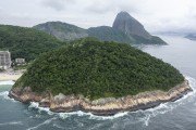 Aerial photo of the Environmental Protection Area of Morro do Leme with the Sugarloaf in the background - Rio de Janeiro city - Rio de Janeiro state (RJ) - Brazil