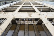 Washing of filters at the Gaviao Water Treatment Plant - Pacatuba city - Ceara state (CE) - Brazil