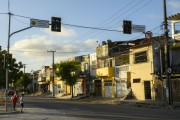 Popular semi-detached houses with a sidewalk facade - Fortaleza city - Ceara state (CE) - Brazil