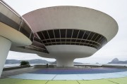 Niteroi Contemporary Art Museum (1996) - part of the Caminho Niemeyer (Niemeyer Way) - Niteroi city - Rio de Janeiro state (RJ) - Brazil