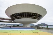 Niteroi Contemporary Art Museum (1996) - part of the Caminho Niemeyer (Niemeyer Way) - Niteroi city - Rio de Janeiro state (RJ) - Brazil