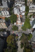 Picture taken with drone of the Largo do Machado Square with the Matriz Church of Nossa Senhora da Gloria (1872) - Rio de Janeiro city - Rio de Janeiro state (RJ) - Brazil