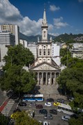 Picture taken with drone of the Largo do Machado Square with the Matriz Church of Nossa Senhora da Gloria (1872) - Rio de Janeiro city - Rio de Janeiro state (RJ) - Brazil