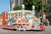 Float of Gremio Recreativo Escola de Samba Grande Rio Samba School - Presidente Vargas Avenue - Rio de Janeiro city - Rio de Janeiro state (RJ) - Brazil