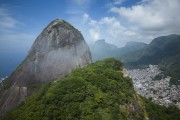 Picture taken with drone of the Two Brothers Mountain - Rio de Janeiro city - Rio de Janeiro state (RJ) - Brazil